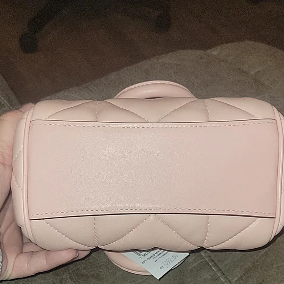 Coach Pink Quilted Handbag - Picture 6 of 9